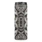 Detaillierte Angaben Knoten Schwarz-Weißer keltisc Thermosbecher (Rückseite)