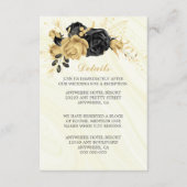 Detaillierte Angaben zu edlen Blume und Blätter in Begleitkarte (Vorderseite)