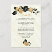 Detaillierte Angaben zu edlen Blume und Blätter in Begleitkarte (Vorderseite)