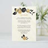 Detaillierte Angaben zu edlen Blume und Blätter in Begleitkarte (Stehend Vorderseite)