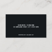 Detaillierte Angaben zu Mobilfahrzeugen Visitenkarte (Rückseite)