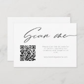 Detaillierte Angaben zum QR-Code in modernen Kalli Begleitkarte (Vorne/Hinten)