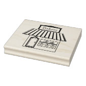 Detaillierte Bäckerei Gebäude Kunst Briefmarke Gummistempel (Stempel)
