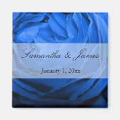 Detaillierte Blue Rose Personal Wedding Magnet (Vorne)