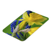 Detaillierte Blume von Dioxol und Hyazinthen. Guts Magnet (Linke Seite)