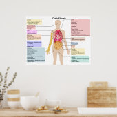 Detaillierte Darstellung der Symptome der zystisch Poster (Küche)