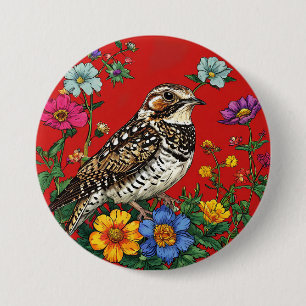 Detaillierte Darstellung eines Thrush Bird Button