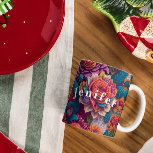 Detaillierte Darstellung von Blume Kaffeezubereitu Tasse