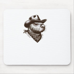 Detaillierte Denim Capybara Intensiv-Look Aufklebe Mousepad