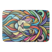 Detaillierte farbige Löwenspitze Badematte (Vorderseite)