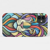 Detaillierte farbige Löwenspitze Case-Mate iPhone Hülle (Rückseite (Horizontal))