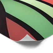 Detaillierte farbige Löwenspitze Poster (Ecke)