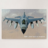 Detaillierte Fotografie F-16 Falcon USAF Kampfflug Puzzle (Horizontal)