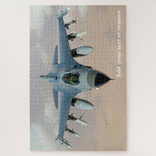 Detaillierte Fotografie F-16 Falcon USAF Kampfflug Puzzle (Vertikal)