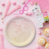 Detaillierte Gartenszene Künstler Birthday Coral P Pappteller (Party)