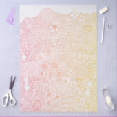 Detaillierte Gartenszene Künstler Birthday Coral P Seidenpapier (Basteln)