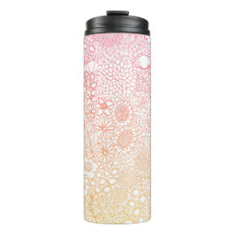 Detaillierte Gartenszene Künstler Birthday Coral P Thermosbecher