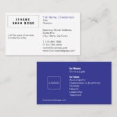 Detaillierte Geschäftsprozesse und Unternehmenslös Visitenkarte (Vorne/Hinten)