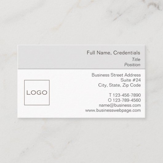 Detaillierte Geschäftsprozesse und Unternehmenspro Visitenkarte (Vorderseite)