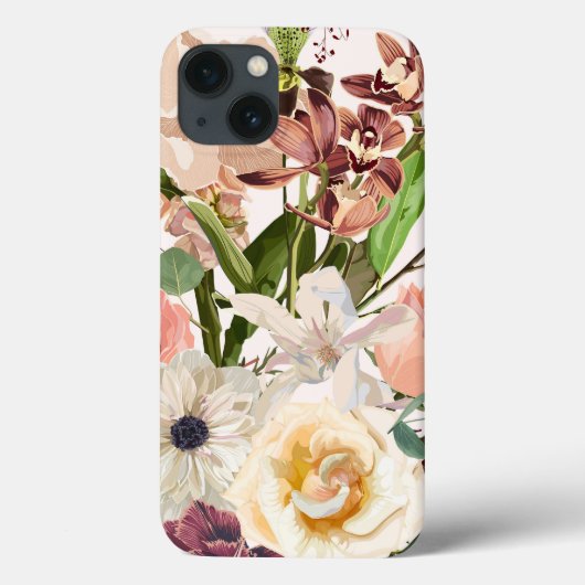 Detaillierte handgezeichnete Blume. Case-Mate iPhone Hülle (Rückseite)