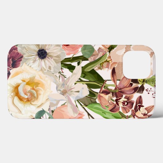 Detaillierte handgezeichnete Blume. Case-Mate iPhone Hülle (Rückseite (Horizontal))