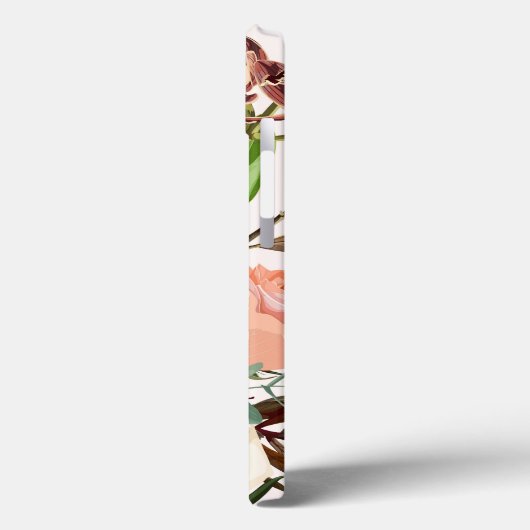 Detaillierte handgezeichnete Blume. Case-Mate iPhone Hülle (Rückseite / Links)