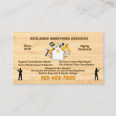Detaillierte Handyman-Promo anpassen Visitenkarte (Vorderseite)