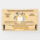 Detaillierte Handyman-Unternehmenswerbung anpassen Banner (Horizontal)