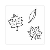 Detaillierte Herbstlaube Art Briefmarke Gummistempel (Prägung)