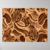 Detaillierte Holztexturmuster Poster (Vorne)