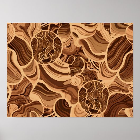 Detaillierte Holztexturmuster Poster (Vorne)