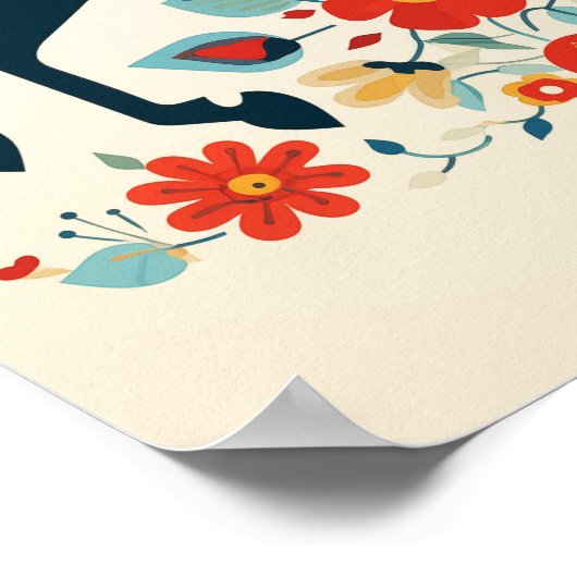 Detaillierte Informationen zu Dala Horse Art #4 Poster (Ecke)