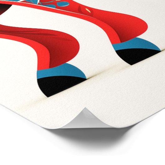 Detaillierte Informationen zu Dala Horse Art #6 Poster (Ecke)