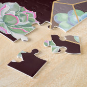 Detaillierte Kaktus Nahtloses Muster Puzzle (Seite)