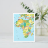 Detaillierte Karte Afrikas Kontinent (Stehend Vorderseite)