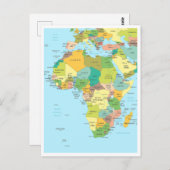 Detaillierte Karte Afrikas Kontinent (Vorne/Hinten)