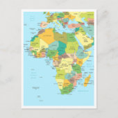 Detaillierte Karte Afrikas Kontinent (Vorderseite)