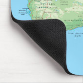Detaillierte Karte Australiens Mousepad (Ecke)