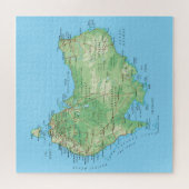 Detaillierte Karte Australiens Puzzle (Horizontal)