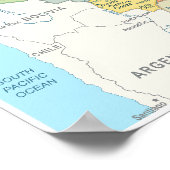 Detaillierte Karte Brasiliens Poster (Ecke)