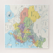 Detaillierte Karte der China Puzzle (Horizontal)