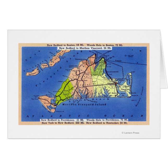 Detaillierte Karte der Insel (Vorderseite (Horizontal))