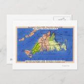 Detaillierte Karte der Insel (Vorne/Hinten)