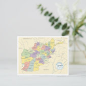 Detaillierte Karte der Regionen Afghanistans (Stehend Vorderseite)