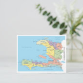 Detaillierte Karte der Regionen Haitis (Stehend Vorderseite)