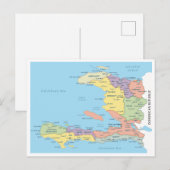 Detaillierte Karte der Regionen Haitis (Vorne/Hinten)