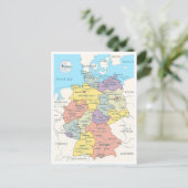 Detaillierte Karte Deutschlands (Stehend Vorderseite)