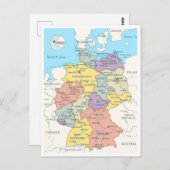 Detaillierte Karte Deutschlands (Vorne/Hinten)