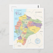 Detaillierte Karte Ecuadors (Vorne/Hinten)