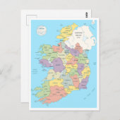 Detaillierte Karte Irlands (Vorne/Hinten)